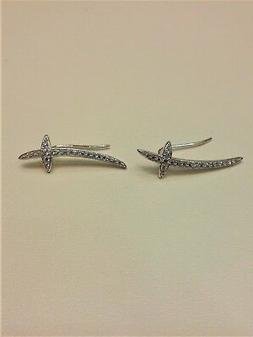 Argento Rodiato Croce E Zirconi Bianchi Ecr