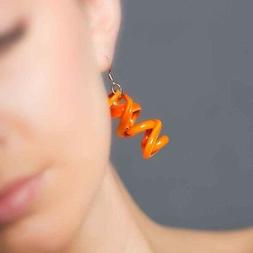 Artigianali Design In Vetro Di Murano  Arancio Infinity Spir