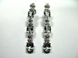 Artigianali Di Acquamarina Taglio Ovale Brillanti Oro Bianco