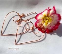 Artigianali Donna Pendenti&nbsp; A Cuore Rame Regalo Mamma