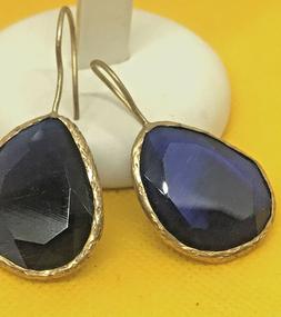 Artigianali In Bronzo Dorato E Pietra Sfaccettata Di Quarzo 