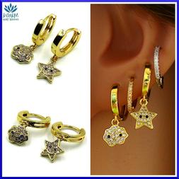 Asimmetrici Da Donna A Cerchio Con Stella Nuvola Mini Hoop C