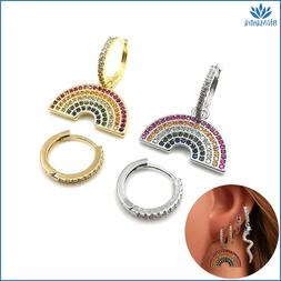 Asimmetrici Da Donna Cerchio Arcobaleno Piccoli Cerchietti Z