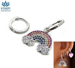 Asimmetrici Da Donna Cerchio Arcobaleno Zirconi Cerchietti M