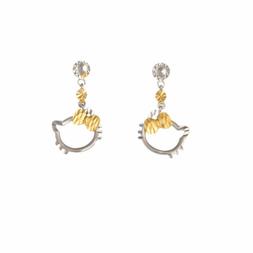 Bambina Gatto Battesimo Oro Giallo E Bianco - 2144b51j575