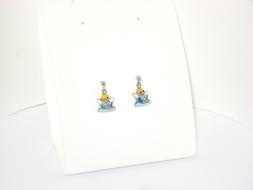 Bambina In Argento 925 Nichel Free Con  Angeli Smaltati