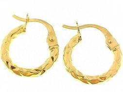 Bimba Bambina Cerchio Cerchi Oro Giallo 18 Kt Carati Ct 750 