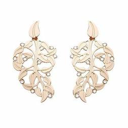 Boccadamo In Bronzo Rodiato Ros&egrave; A Foglia Con Swarovski Ref