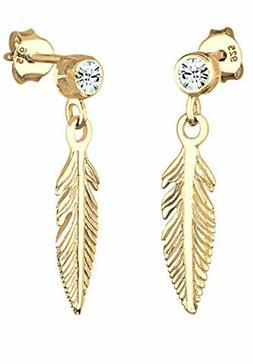 Boho Di Piume Da Donna Con Cristalli Swarovski&reg; In Argento 