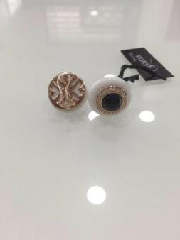 Bottone In Argento Con Onice - Agata E Zirconi, Rari