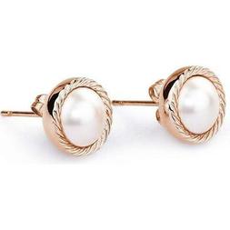 Brosway Brf21 Acciaio Pvd Oro Rosa Con Cristalli E Perle Swa