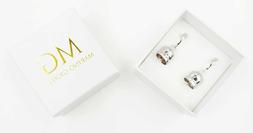 Campanella Tutta Liscia In Argento 925 Rodiato In Oro Bianco