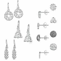 Celtici In Argento Sterling 925 Orecchini Tribali Per Donna