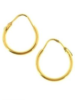 Cerchi Cerchio Donna Bambina  Oro Giallo 18 Kt Carati Ct 750