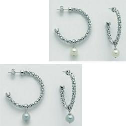 Miluna Cerchi Con Perle Coltivate Donna In Argento 925% Miss