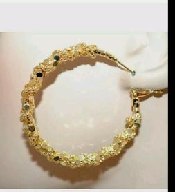 Cerchi Oro Dorati Donna Intrecciati Nido Ape Lucidi Ondulati