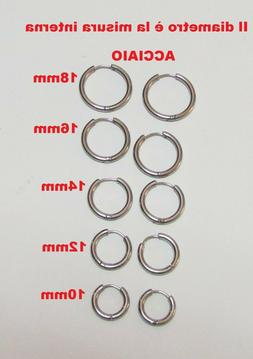 Cerchietto Donna Uomo In Acciaio 316l Unisex Anallergici Cop