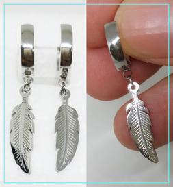 Cerchio Acciaio Cerchietto  Piuma Argento