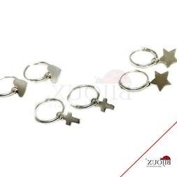 Cerchio Argento 925  Pendente Croce, Stella O Cuore Donna Ra