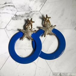 Cerchio Azzurro Con Stella Marina Oro