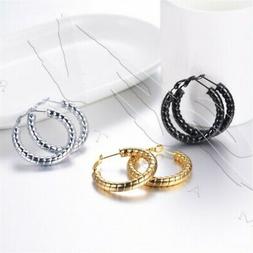 Cerchio Cerchietti Donna Coppia Acciaio 25mm 40mm Oro Nero A