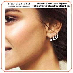 Cerchio Con Iniziale Lettera Argento 925