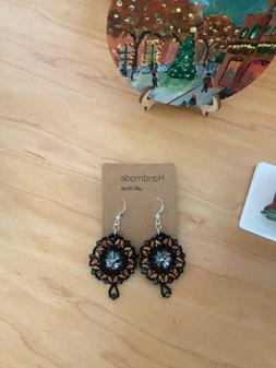 Cerchio Cristalli Swarovski &nbsp;- Handmade - Argento 925 - Ner