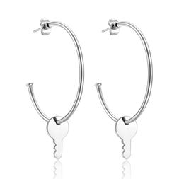 Cerchio Donna Acciaio Chiave Pendente Shd22 S'agapo
