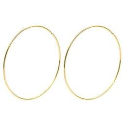 Cerchio Grande Argento 925 Placcato Oro