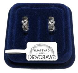 Cerchio Infinito Donna Pl. Oro Bianco 18k Con Cristalli Swar