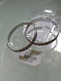 Cerchio Pendenti Argento Neri Con Brillantini Il Top Con La 