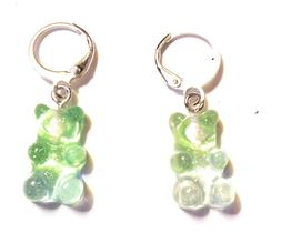 Cerchio Piccoli  Orsetti Gommosi Verde Acqua Azzurro Con Gli