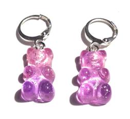 Cerchio Piccoli  Orsetti Gommosi Verde Acqua E Azzurro Con G