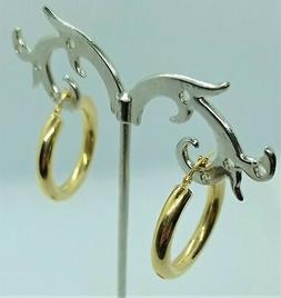 Cerchio Piccolo Oro Giallo 18kt 750 Donna Boucles Oreilles O