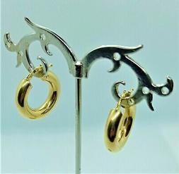 Cerchio Piccolo Oro Giallo 18kt 750 Donna Boucles Oreilles O