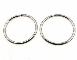 Cerchio Rotondi Sottili Donna Ragazza Creola Argento 925 Ana