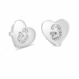 Cerchio Strass Con Iniziale Lettera Acciaio Inox Donna Argen