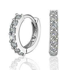 Cerchio Uomo Donna Acciaio Inox Argento Strass 1 Cm X 1 Cm B