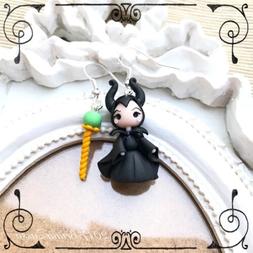 Chibi Malefica ~ Cute Disney Earrings Fimo Polymer Clay Kawa