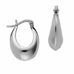 Circolari Cerchi Argento Sterling 20 Mm Rotondi Piccoli Oval