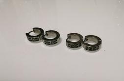 Clip Acciaio Cerchio Uomo Donna Con Disegno Di Croce Puck Id