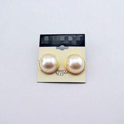 Clip Dorato Grandi Pulci Mezzo Perle Bianco Matrimonio Class