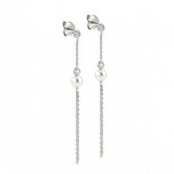 Nomination Coll. "bella" In Argento Con Zirconi E Perle - Du