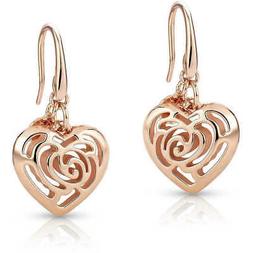 orecchini collezione roseblush in acciaio rosato con