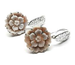 Con Cammeo Sardonico Pendente In Argento 925 Vintage Shell A