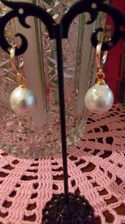 Con Due Grandi Perle Barocche Mari Del Sud Bigiotteria Itali