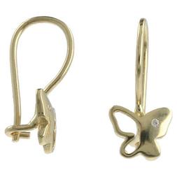 Con Farfalla In Oro Giallo 14kt