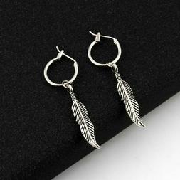 Con Pendente Piuma Per Uomo A Cerchio Cerchi Da Donna Monach
