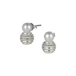 Con Perla Swarovski E Boule Satinata In Argento Boccadamo Or