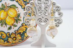 Con Perle Mab&egrave; Naturali E Perle A Goccia Gioielli Artigiana